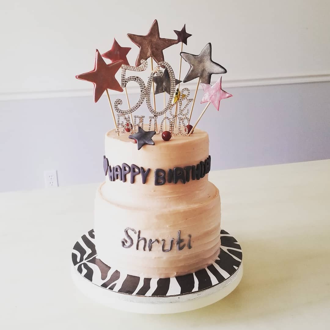 2-Tier Rustic Celebration Cake