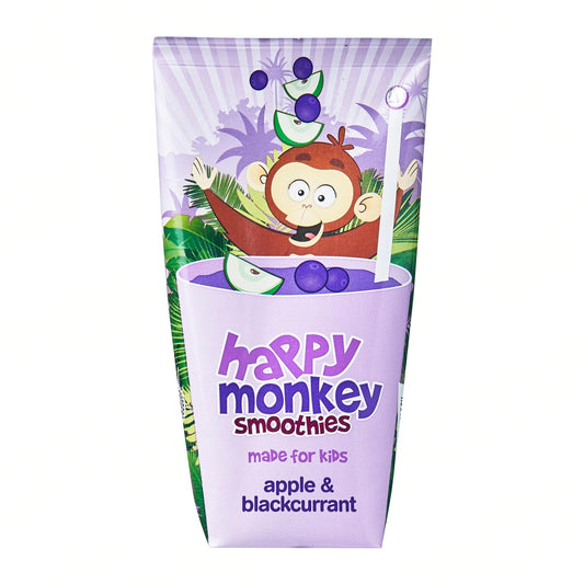 Happy Monkey Apple and Blackcurrant Smoothies