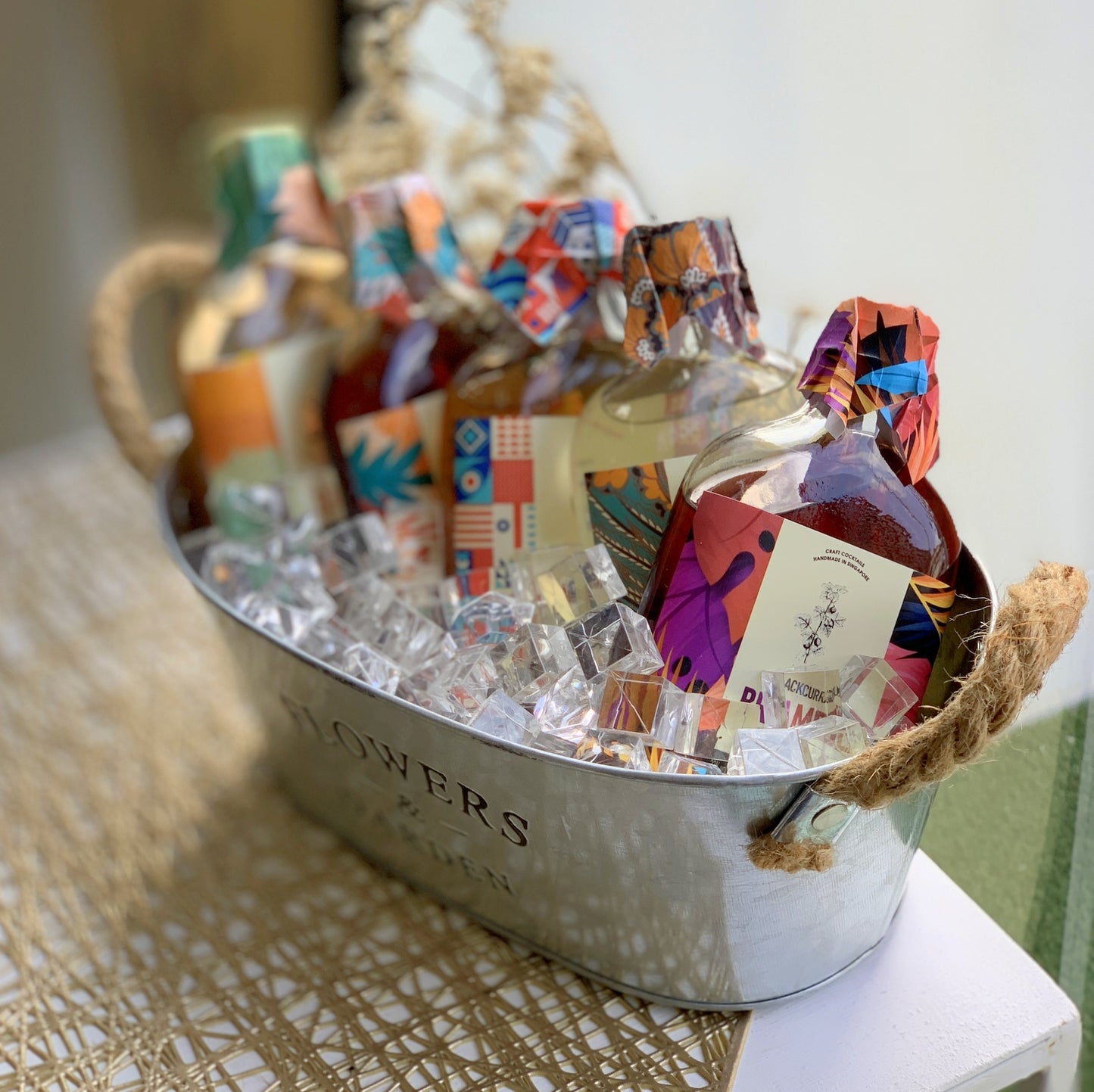 5 Bottled Cocktails Gift Bucket