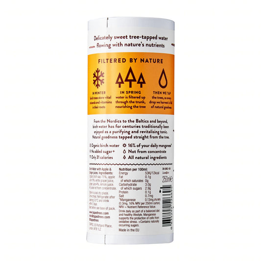 Tapped Pure Birch Water with Apple and Root Ginger