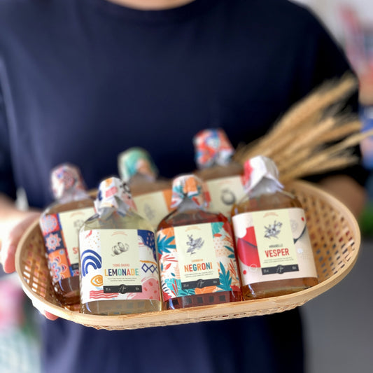 6 Bottled Cocktails Gift Basket