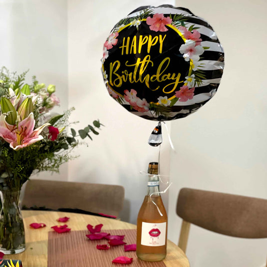 Atlas Estate Rosé Prosecco Birthday Balloon