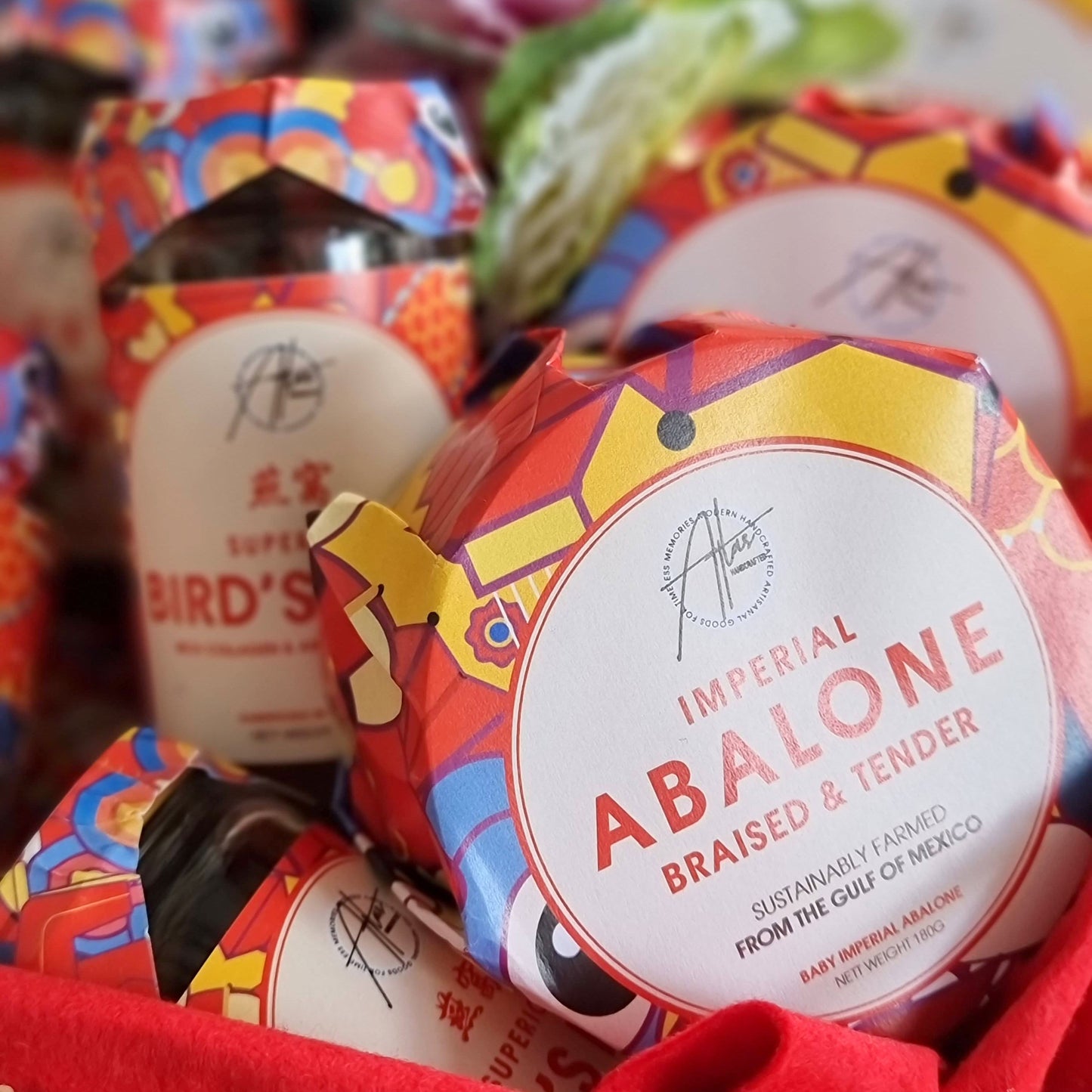 Chinese New Year Wine, Abalone & Bird's nest Hamper