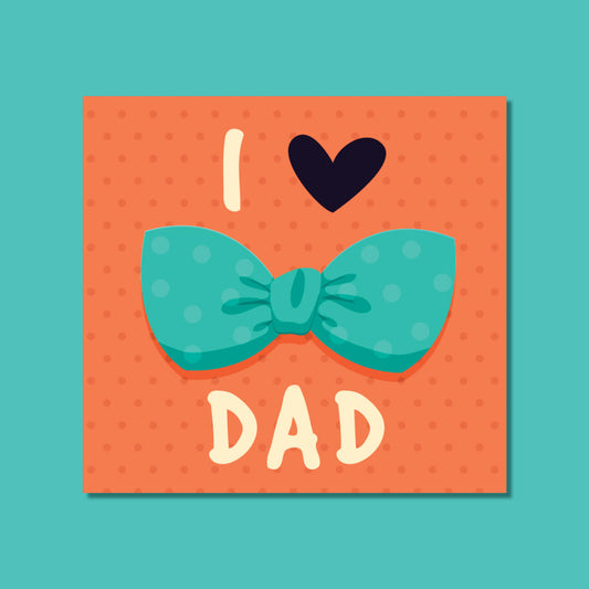 Father's Day - I Love Dad Bowtie