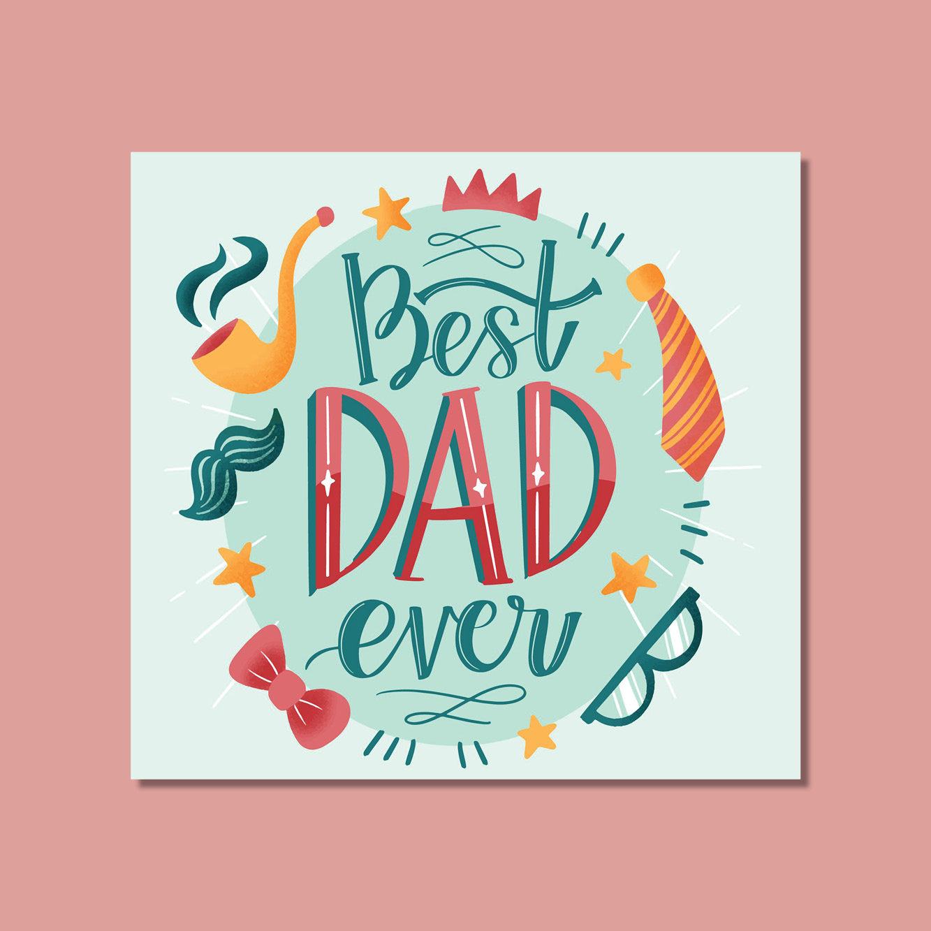 Father's Day - Best Dad Ever Illustration