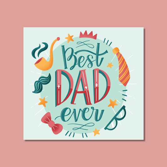 Father's Day - Best Dad Ever Illustration