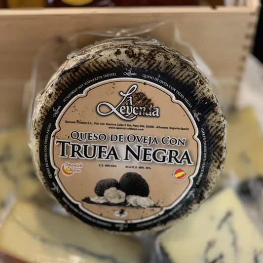 Black Truffle Spanish Cheese Queso Oveja con Trufa Negra (whole wheel)