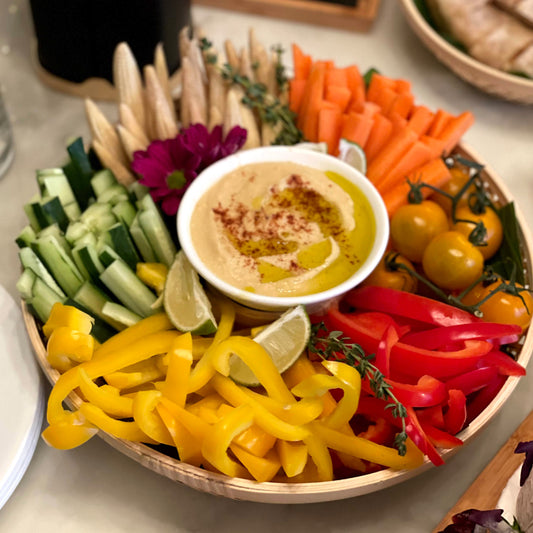 Hummus and Crudité Platter