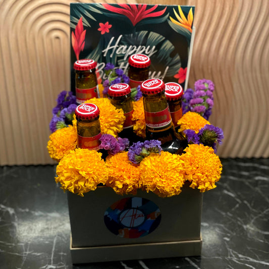 6 Beer Bottles Bucket Hamper