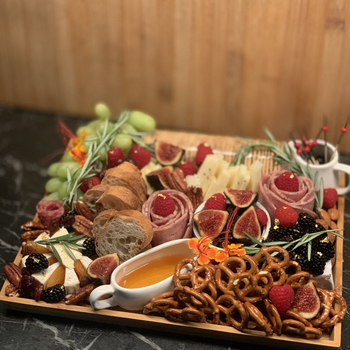 Figs Charcuterie Bamboo Platter