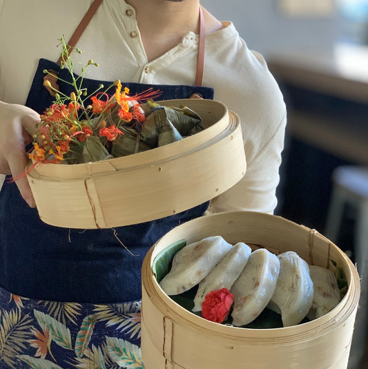 Nonya Rice Dumpling & Teochew Kueh Steamer Basket