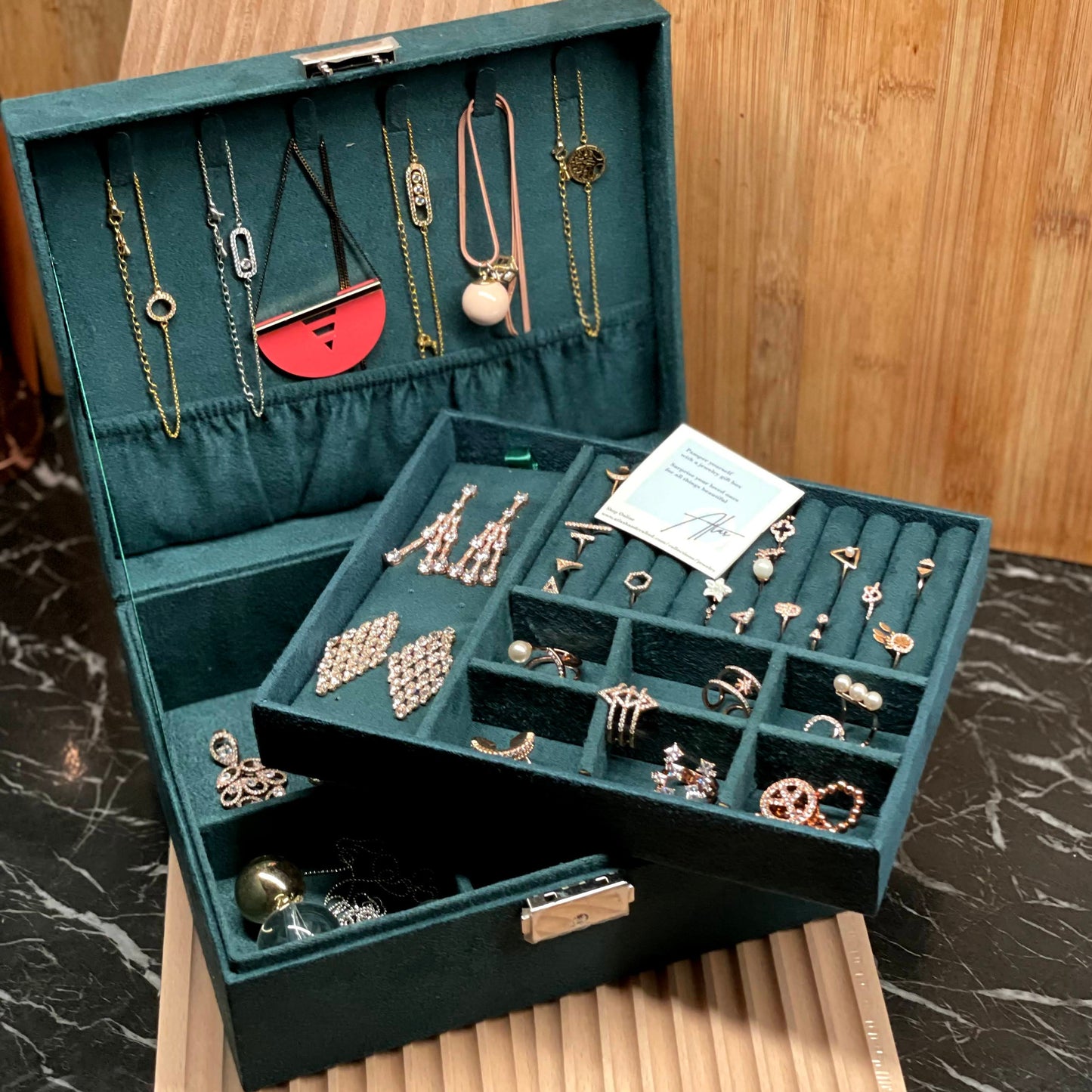 Atlas Handcrafted Jewelry Box Platter