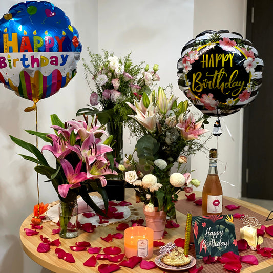 Birthday Balloon Romantic Set Up