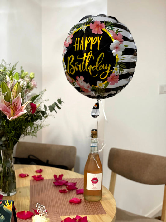 Atlas Estate Rosé Prosecco Birthday Balloon