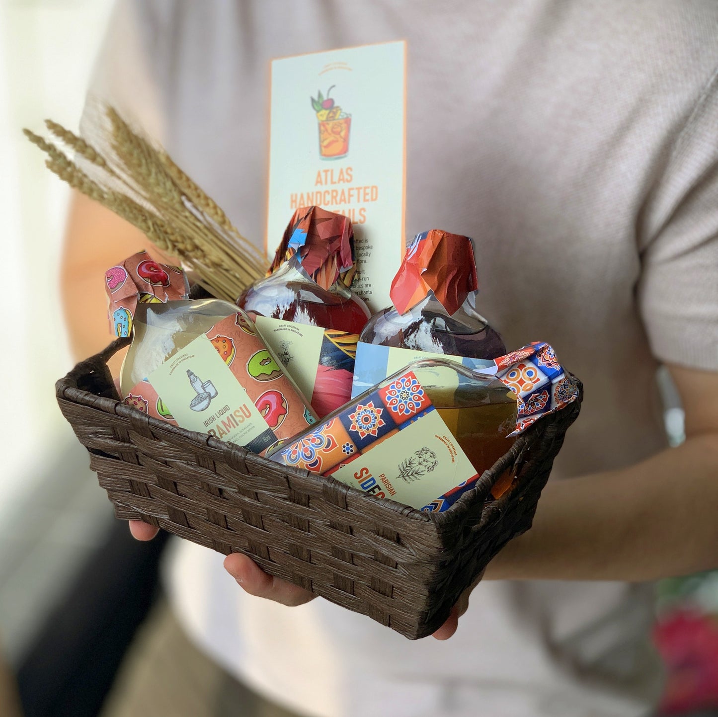Basket of 4 Creative Cocktails