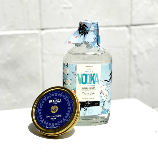 Iranian Imperial Beluga Caviar 30gm and Atlas Handcrafted Vodka