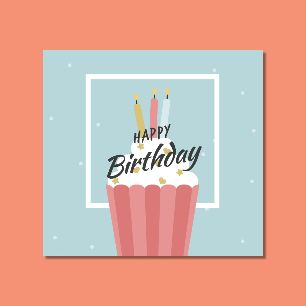 Birthday Card - Cupcake