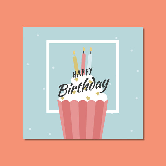 Birthday Card - Cupcake