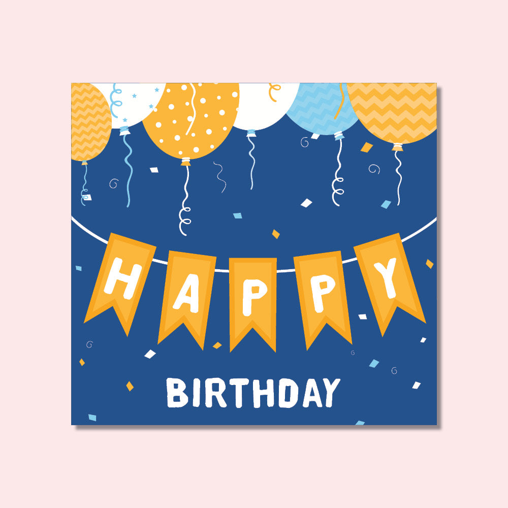 Birthday Card - Fancy Balloons