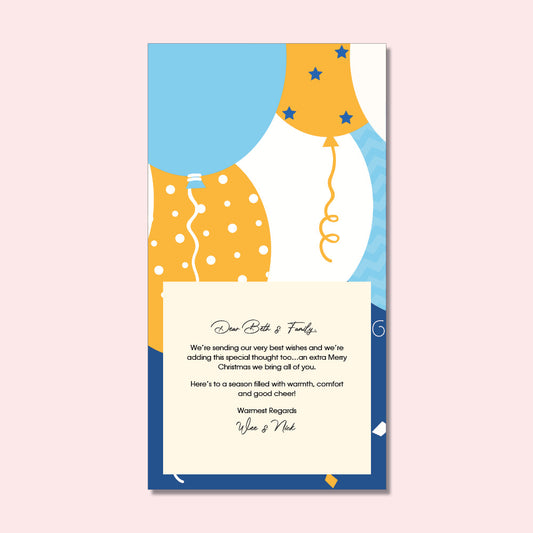 Birthday Card - Fancy Balloons