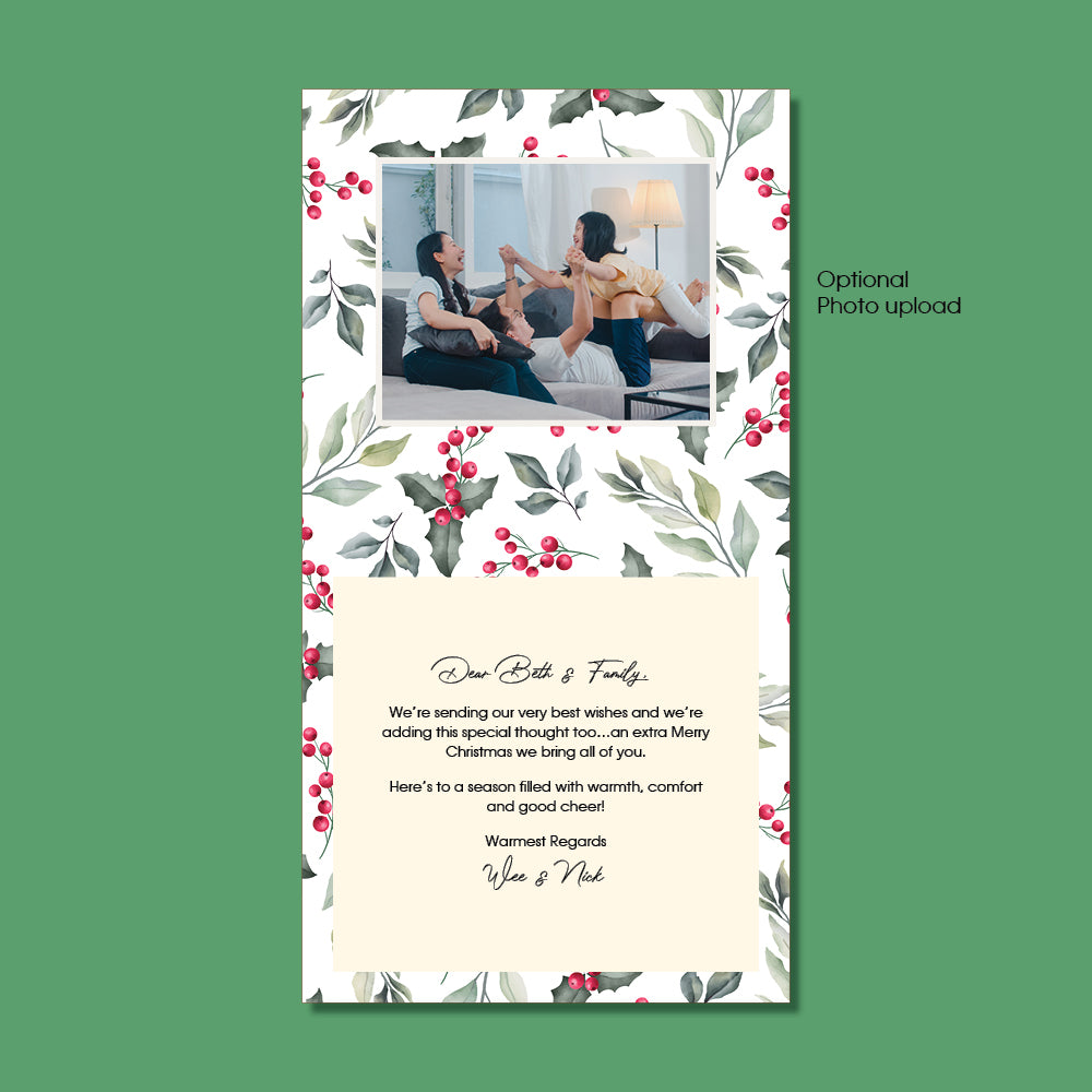 Christmas Card - Mistletoe Art