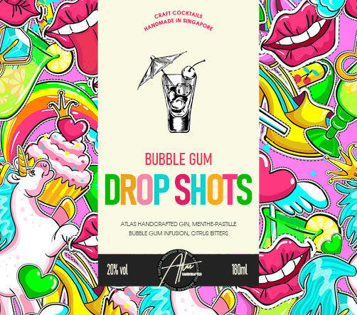 Bubble Gum Drop Shots