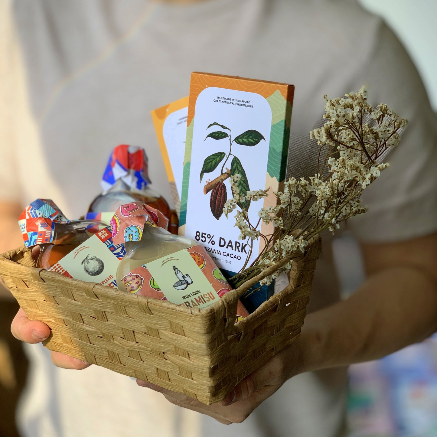 Cocktails & Chocolates Basket