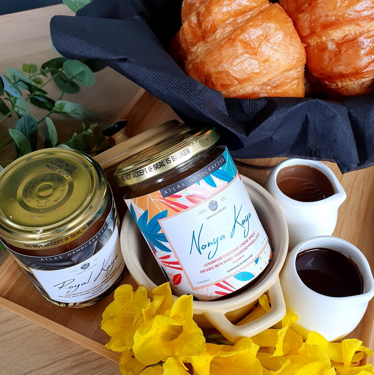 Croissant Breakfast Floating Tray Small