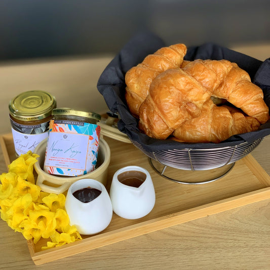 Croissant Breakfast Floating Tray Small