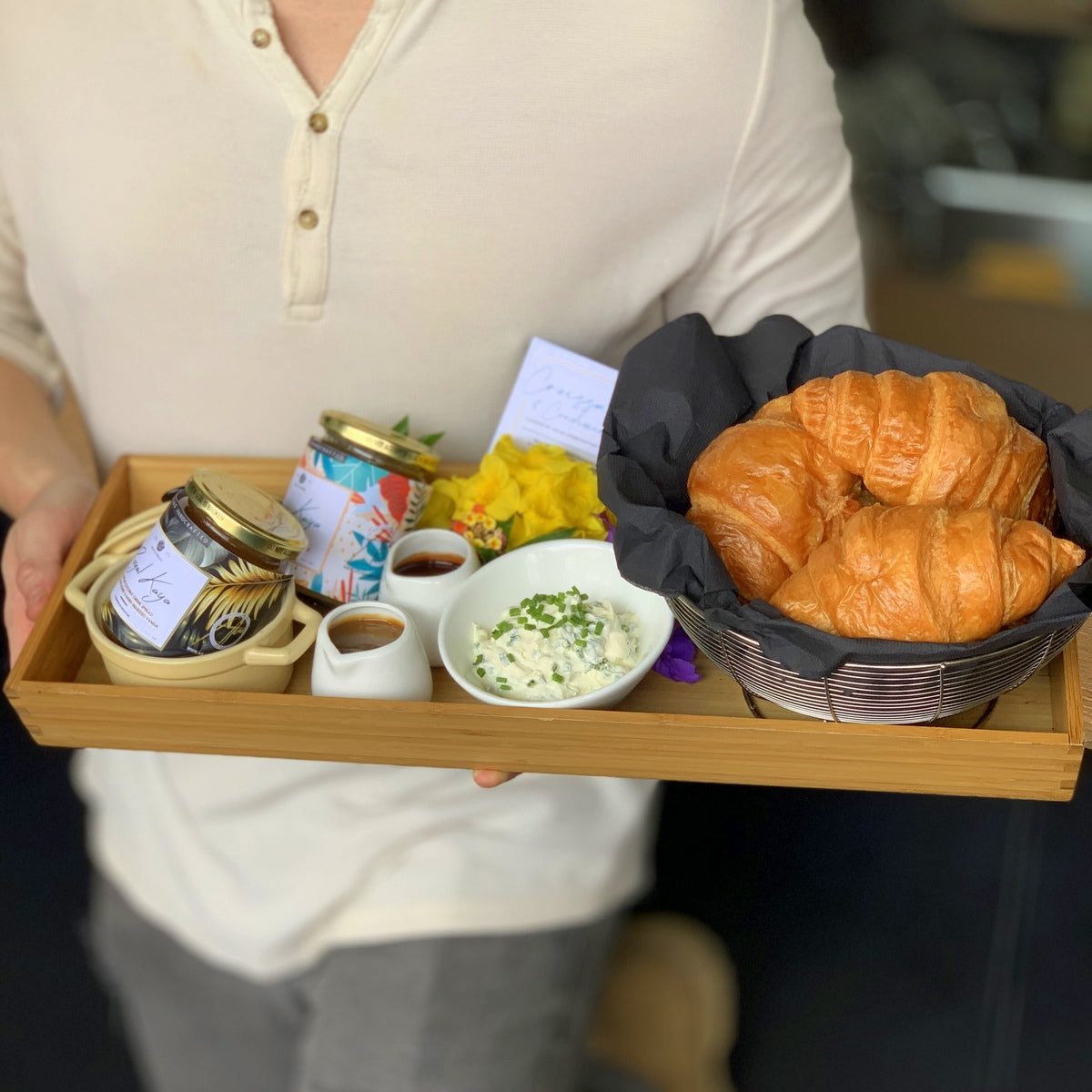Croissants Breakfast Floating Tray