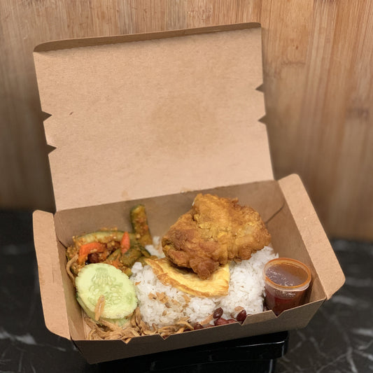 Nasi Lemak Fried Chicken