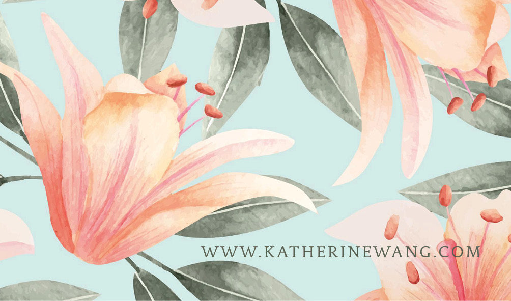 Eleanor Floral Personalized Cards