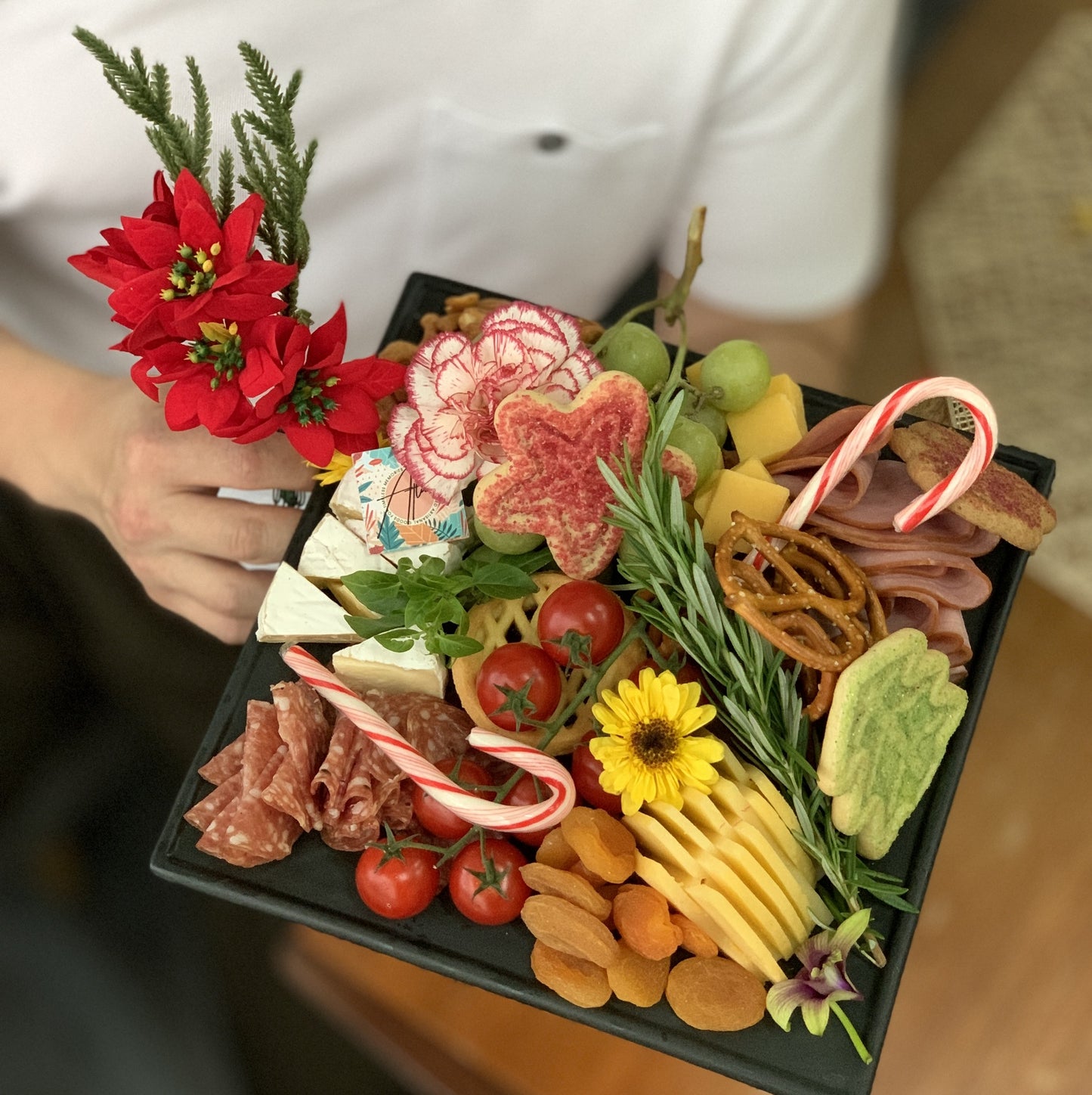 La Ceramica Cookies & Cheese Festive Platter