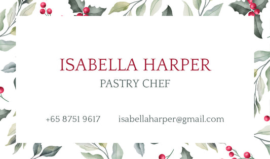 Festive Greens Personalized Cards