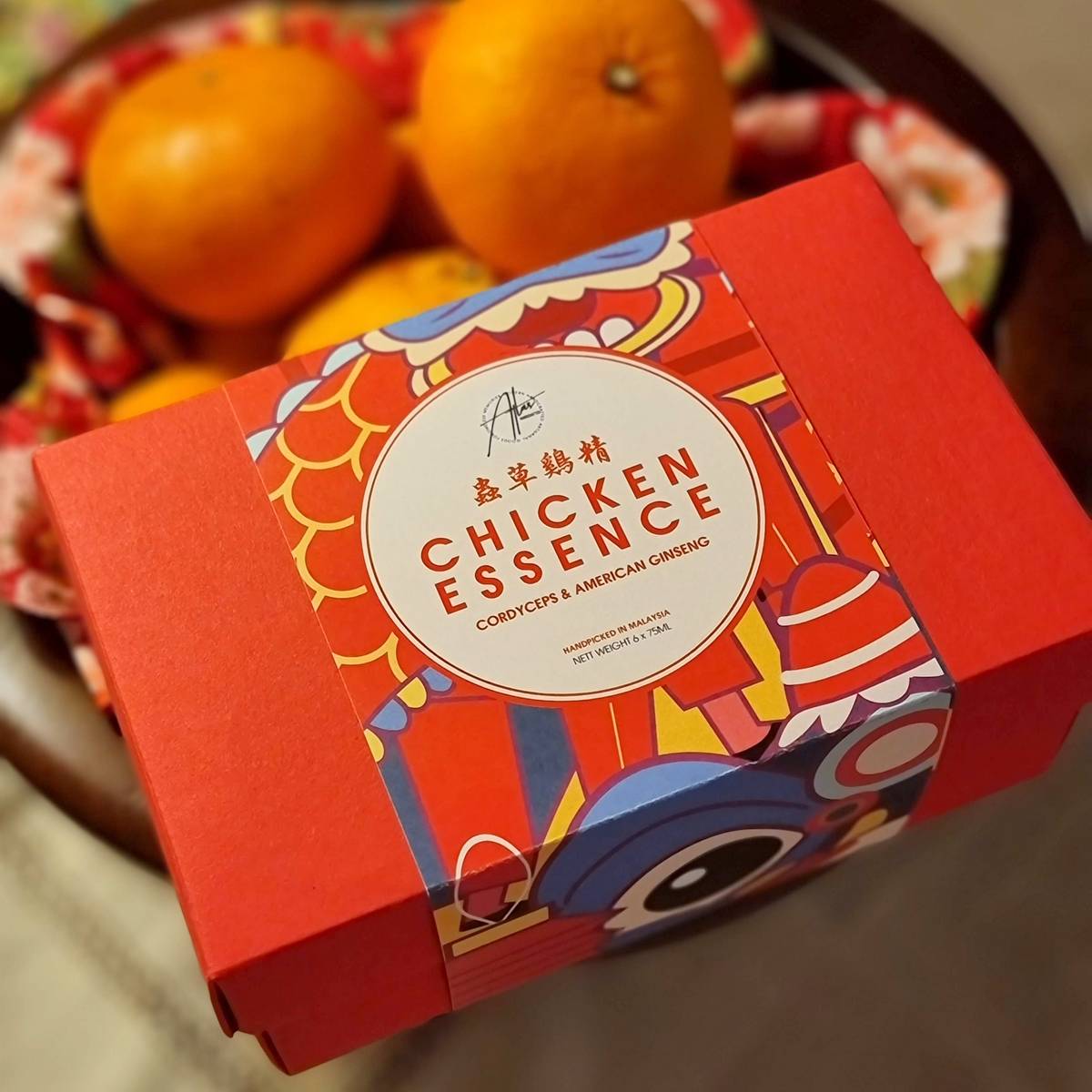 Gift Box of Chicken Essence with Cordyceps and Ginseng (6 Jars)