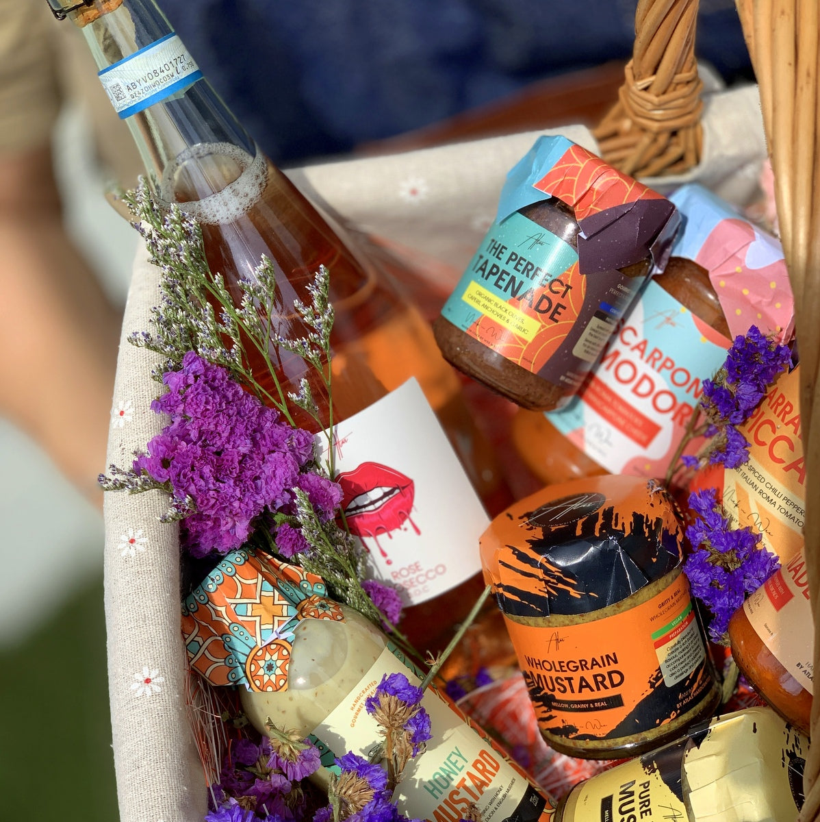The Atlas Handcrafted Gourmet Picnic Gift Basket
