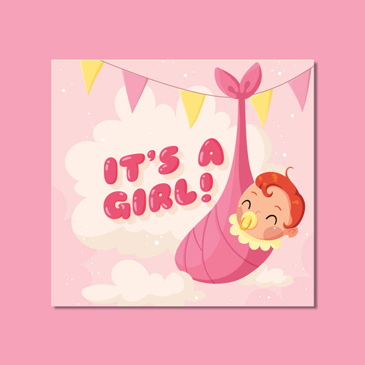 Gender Reveal - Cute baby girl