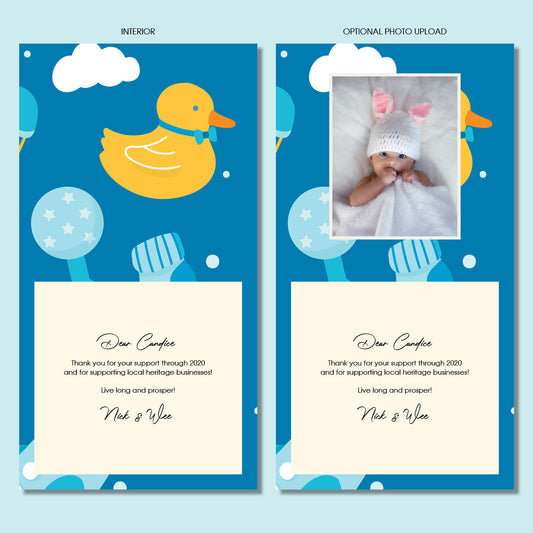 Gender Reveal - Deep Blue Hues