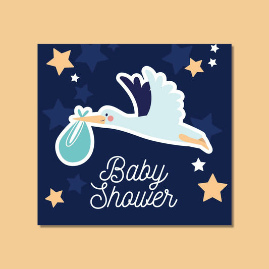 Baby Shower - Flying Stork