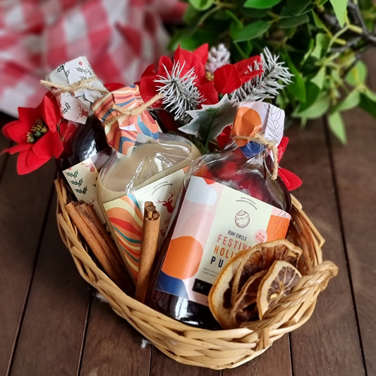 3 Bottled Festive Cocktails Gift Basket