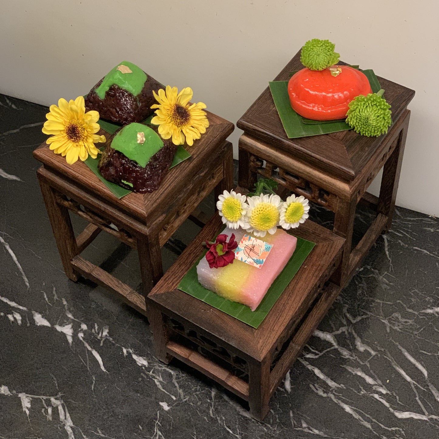 Nyonya Kueh Ornament Rosewood