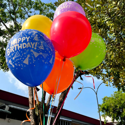 Birthday Rainbow Balloons