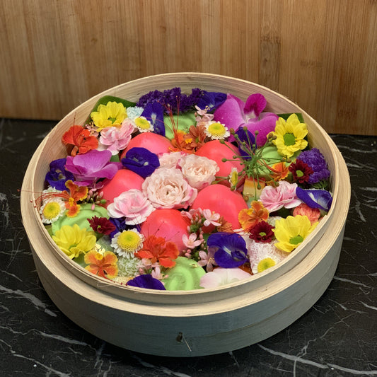 XL ShouTao Bao Nyonya Kueh Bamboo Basket