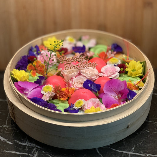 XL ShouTao Bao Nyonya Kueh Bamboo Basket