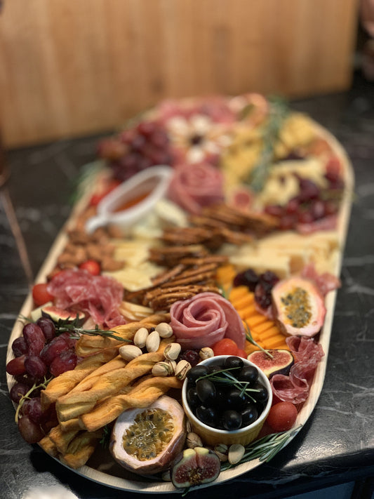 Passion Fruits, Cheese & Charcuterie Grazing Platter