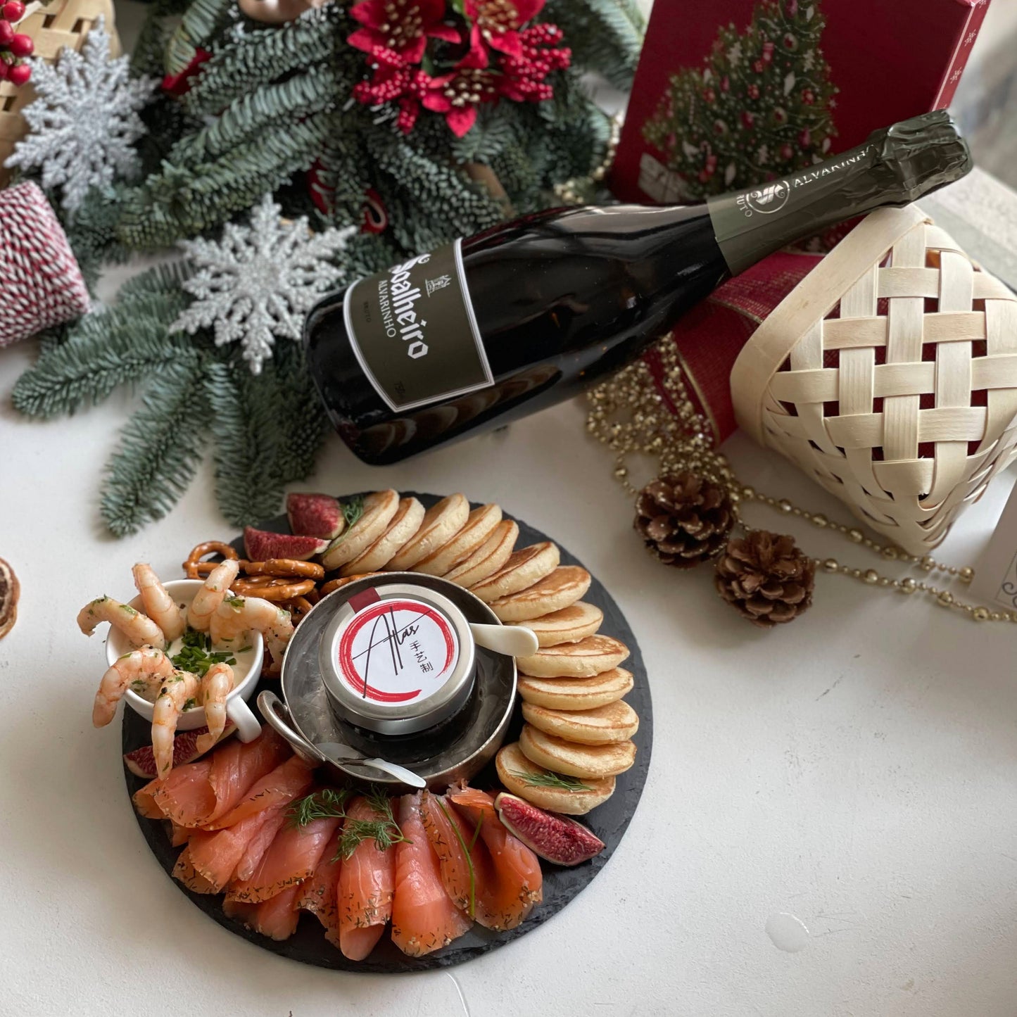Caviar Seafood Slate Platter