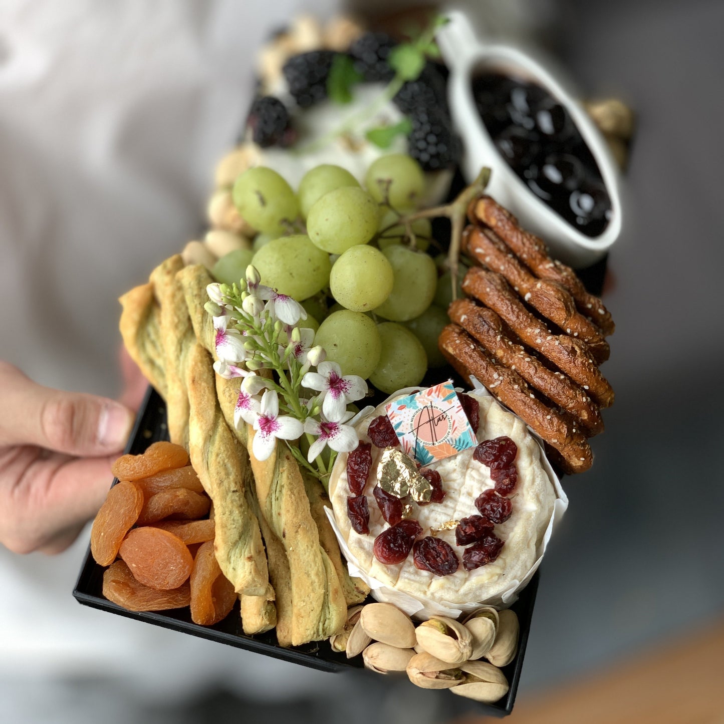 Soft Cheeses Lacquered Platter