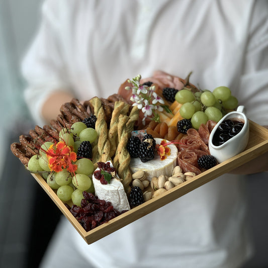 Berries Cheesy Bamboo Platter