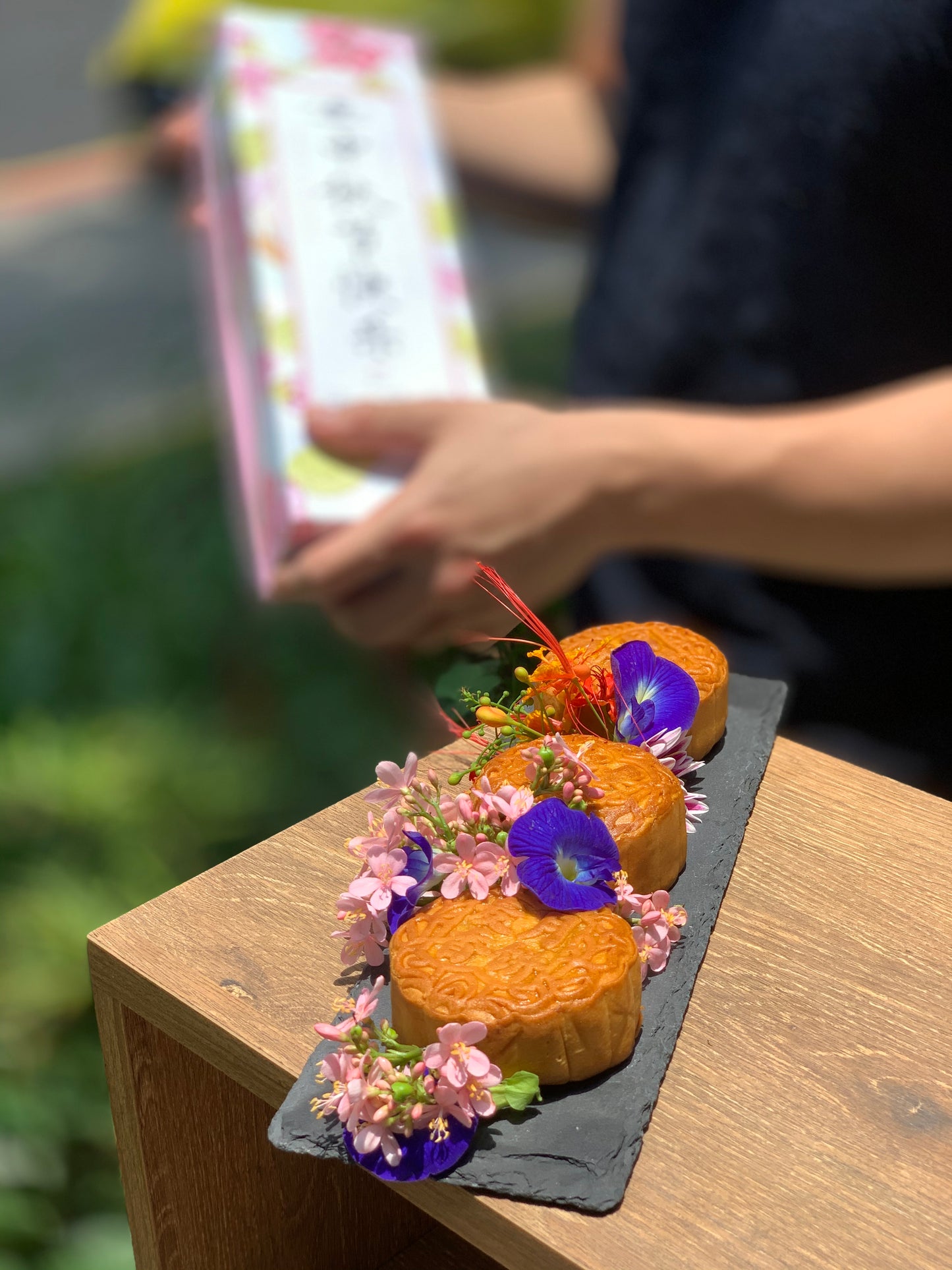 Baked Mooncakes Single Slate Box