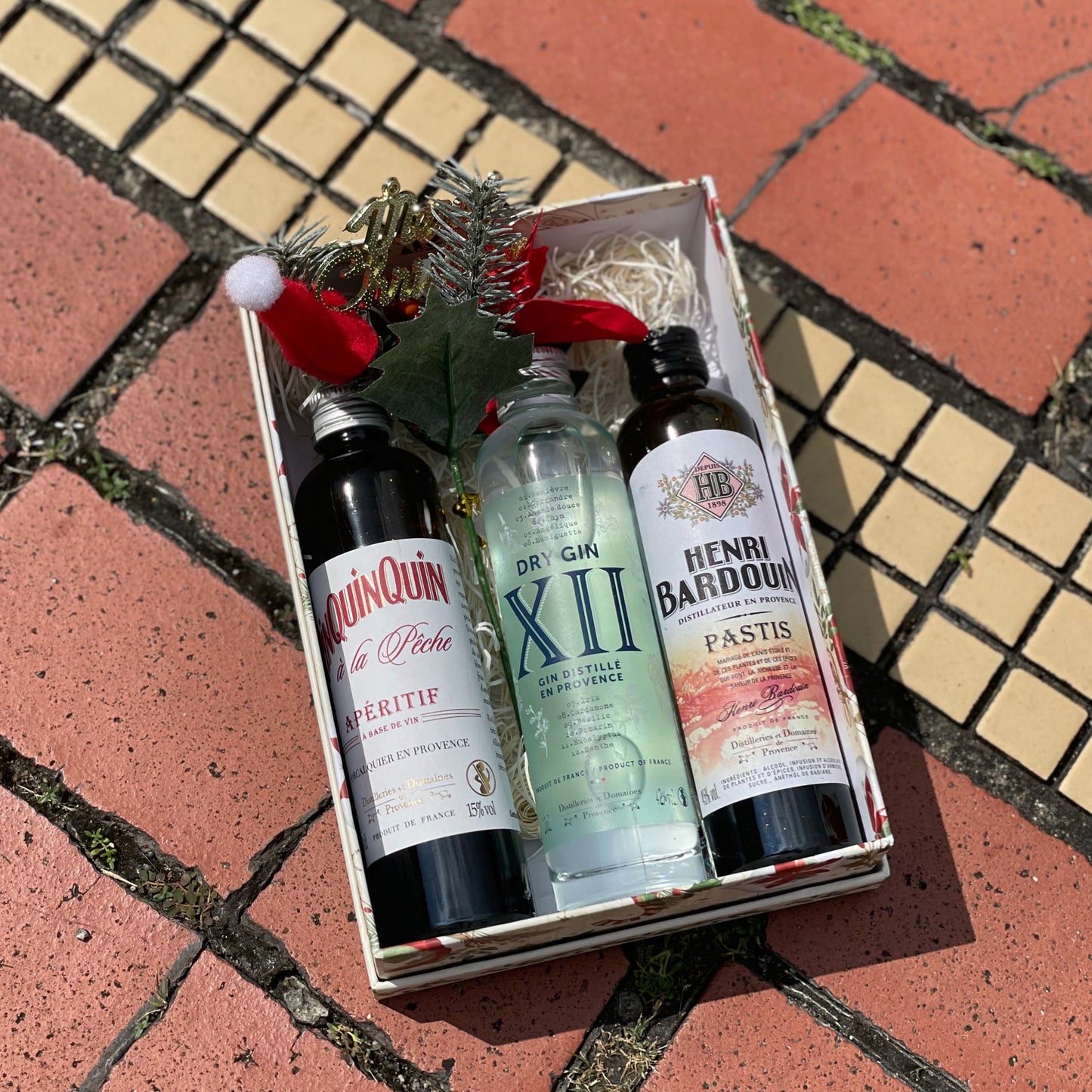 Christmas French Liquor Box